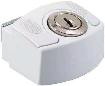 Easy to use push button to lock, key to unlock. Ideal for installation alongside window winders or simple catches.