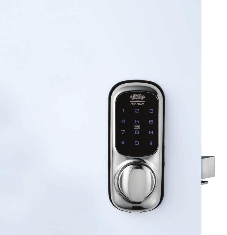 Illuminated touchscreen keypad The touch screen keypad has no mechanical buttons which means no trace of your secret pin code. Pin code or key card Choose the convenience of a pin code or key card.