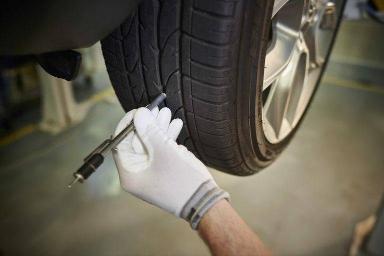 the spring tire change is an opportunity to check the pressure and tread depth in all of