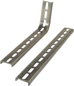 SYSTEMS COMPONENTS 8. & 9. MOUNTING HANGERS Galvanized steel construction and premounted M8 x 60 bolt. Snaps onto line element. Anchor Hangers secure the line element to the structure.