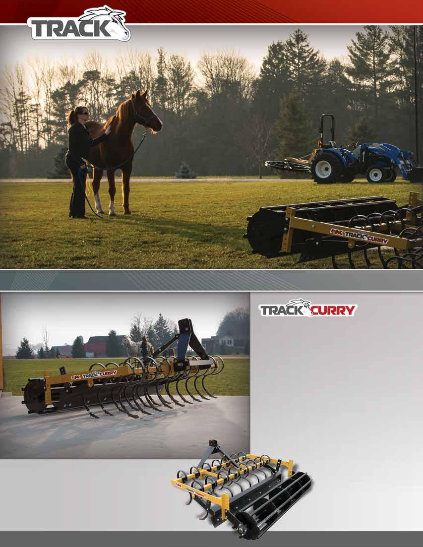 Groom your track or arena surface with the MK Martin Track-Curry. This easy to use tool will allow you to condition the surface of your track to your desired firmness.