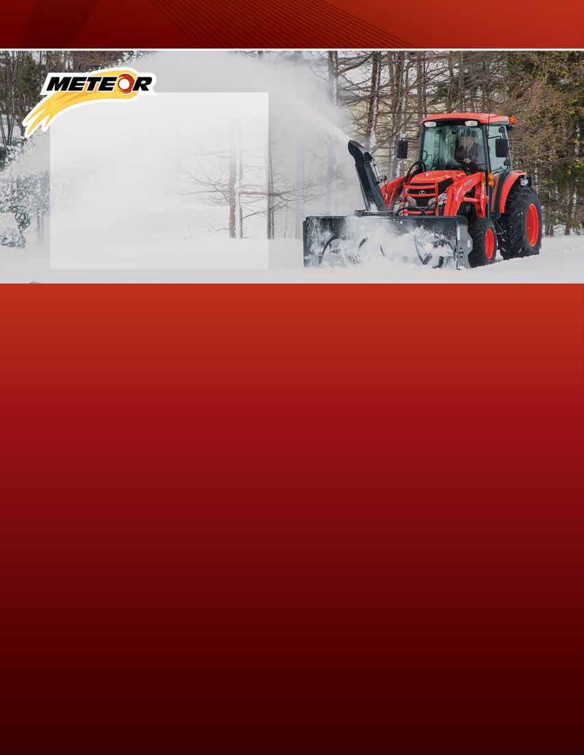 Meteor series snowblowers are built to get your work off the ground with durable performance and high-capacity design.