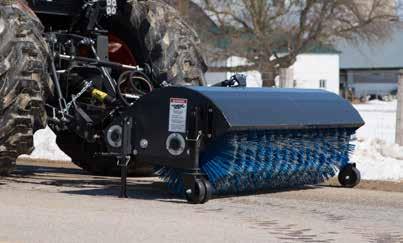 Kwik Brush - PTO Broom Get Swept away with The Kwik Brush is a PTO powered broom for your small tractor.