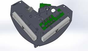 4) Turn mounting plate right side up and assemble LED-X warning modules as shown.