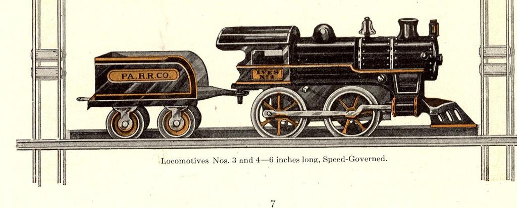 Examination of the Ives catalogs for 1913, 1914 and 1915 indicates that the No 3 was not offered at all, as only a 0-4-0 No. 5 without drivers and a 0-4-0 No. 6 with drivers were mentioned!