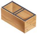 8-3/4 HEIGHT THREE SIDED DRAWER 11-3/16 to 13-3/16