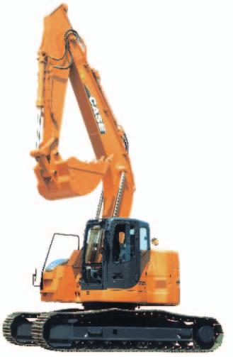 Attachments To meet user requirements, CASE "short radius" crawler excavators are suitable for all types of work-site.