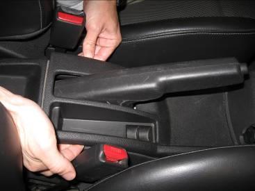 If you cannot do so and are obliged to install the short shifter on a slightly inclined surface, place wooden blocks in front and behind the wheels to prevent the car from moving while you re working.