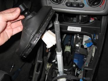 If your assistant is pulling up on the shift knob, be careful when it comes free. 11.