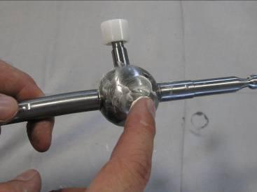 stop below the pivot ball, however rotating the pivot cup as shown on the