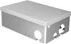 5cmxH11cm - Stainless steel - Removable plastic cover - Includes install screws and hole plugs Junction Box Enclosure DC8314 An