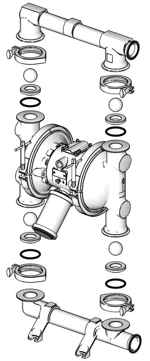 Service Ball Check Valve Repair Tools Required O-ring pick 1 Arrow (A) must point toward outlet manifold (103) 2 Radiused seating surface must face the ball (301). Large chamfer on O.D.
