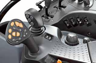 The control joystick is integrated in the armrest's right control console and ensures perfectly precise handling.