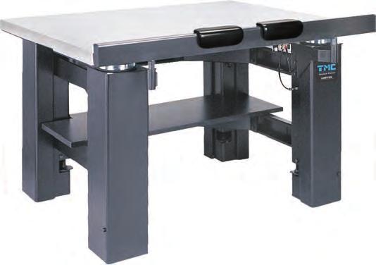 68-500 SERIES High-Capacity Lab Table Optional grid of tapped holes on table top Massive 800 lb stainless steel laminate top increases stability and improves isolation.