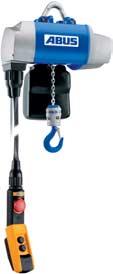 ABUS GM3 electric chain hoist allows sensitive lifting and lowering for the watertight testing of yachts (Dehler Yachtbau).