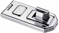 steel with a hardened hasp Hinge pins and screws protected against attack 140C190 Diskus hasp