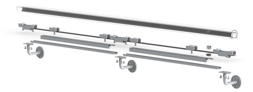 A multitude of individual elements allows the needs-based supply of all kinds of wall handrails. system cable 2 2.