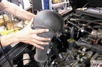 (Bob McClurg supplies most pictures) 18. Remove air box. Part 2 - Turbo Kit 1. Make Sure Vehicle is low on fuel before attempting install. 2. Disconnect battery. 3.