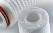 BECO Filter Cartridges Selection guide DEPTH FILTER CARTRIDGES PG Feature wrapped polypropylene filter material with different layers ranging from