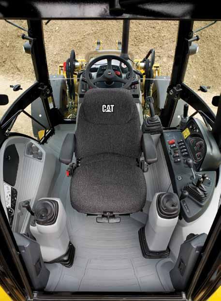 Work Station The E-series cab. Comfort, visibility, Style - Designed In! The 444E Cab is designed with today s Operator in mind.