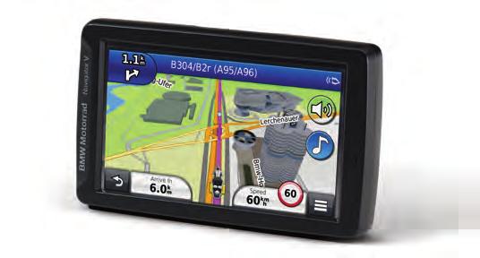 Cruise control For detailed information, please contact your BMW Motorrad dealer or visit NAVIGATION AND COMMUNICATION [1] BMW Motorrad Navigator V GPS navigation for riders with lifetime map
