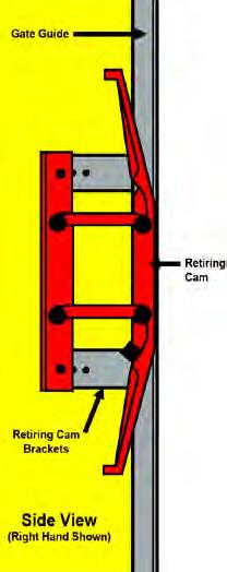 For Immediate Help Call 1-314-533-5700 PA-Style Gate Guides: Attach the RETIRING CAM to the Brackets found on the PA-Style Car Gate Guides.