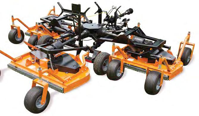 Available in a range of cutting widths from 4.5 to 7.5 feet Designed for Speed Woods finish mowers help you maintain a beautiful lawn in less time.
