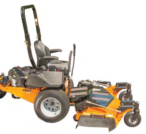 ZERO-TURN RADIUS MOWERS FZ Front - Mount Series Ideal for long periods of mowing when maximum productivity and comfort are important.