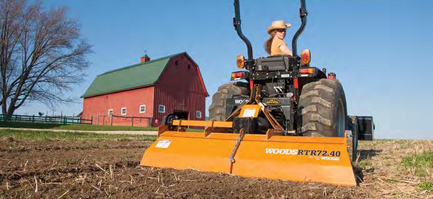 TILLAGE EQUIPMENT When you re ready to dig in and work the soil, turn to Woods. We bring a well-earned reputation for durability, reliability and innovation to our line of tillage equipment.