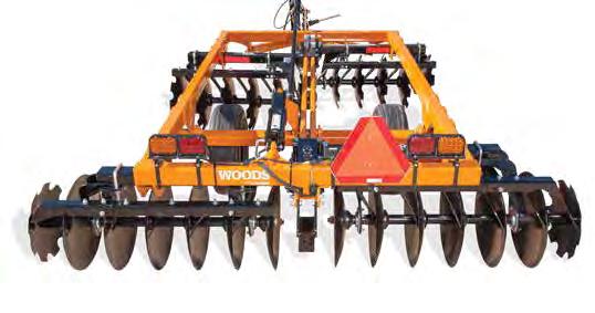 match your soil type and tilling job Heavy down force makes each blade dig deeper, work harder in one pass shown with optional drawbar, furrow fillers and mud scrapers DISC HARROWS MODEL DHH108T