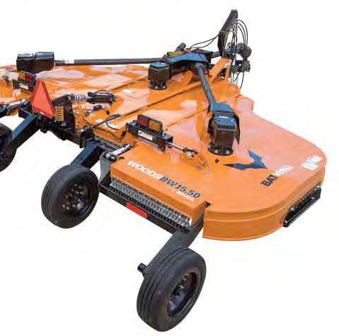 THE NEW CUSTOMER-DESIGNED 15-FOOT SERIES BATWING RC TRACTOR PTO HP RANGE: 45-200 HP Model BW10.50/BW15.50 15-foot flex-wing rotary cutter The BW15.