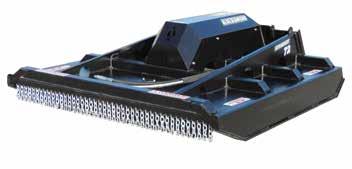 4 36-45 CLOSED FRONT EXTREME DUTY BRUSH CUTTER 72 model has 4 double edged blades 60 model