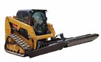 HEAVY DUTY BRUSH CUTTER 9 deck clearance 3 blades Direct drive 60 and 72 widths Chain curtain on front Perimeter wire/vine guard on blade carrier