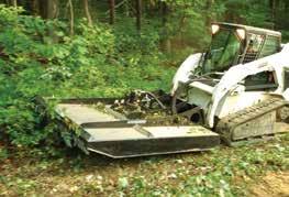The tapered back allows cut debris to roll out consistently and helps to float over stumps.