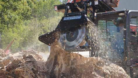 STUMP GRINDER High torque radial piston motor Cuts when moving in forward and reverse