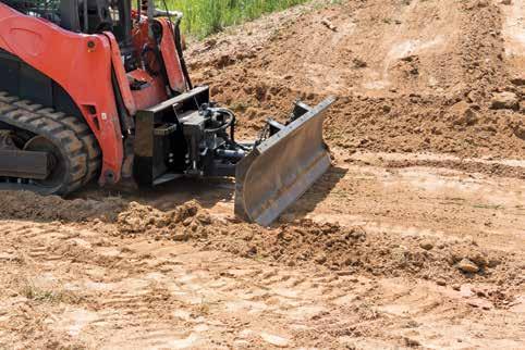 22 HD - Heavy-duty The updated Blue Diamond 6 Way Dozer Blade for skid steers is extremely rugged, easy to use, and offers