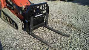 MINI GRAPPLE FORK The grapple fork for mini skid steers is a