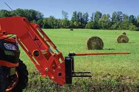 style for large square bales, which can also be used as a pallet fork.