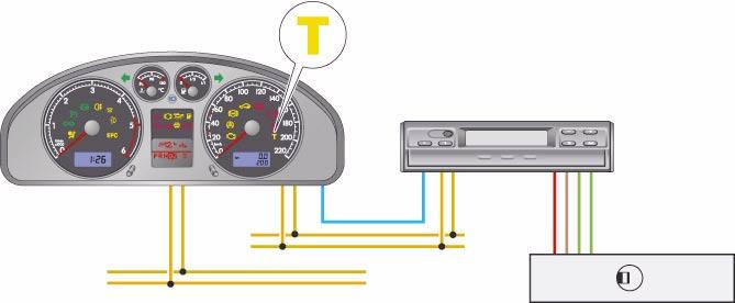 Electrical tachograph Tachograph G24 The tachograph G24 is a control unit in DIN radio format.