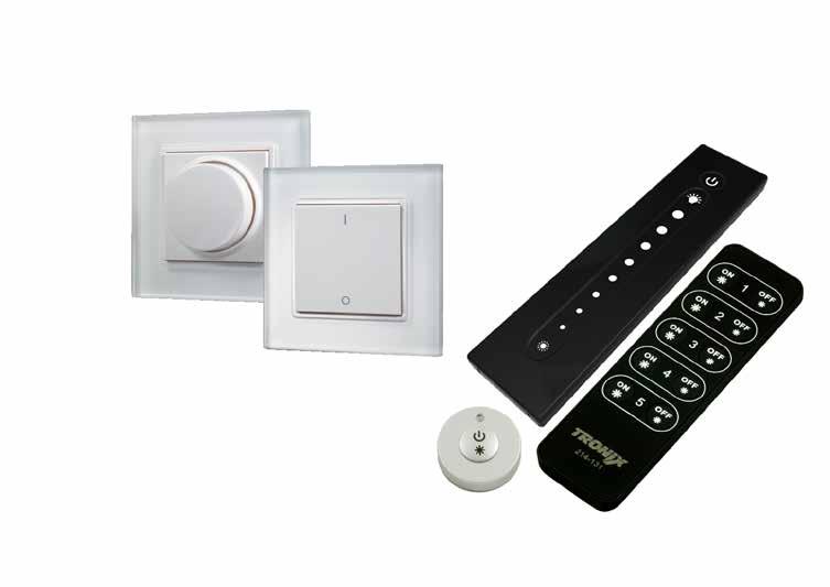 214-130 2 types wand panels and 3 types controllers Wireless dimming anywhere possible with