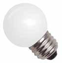 45 mm Connection type: E27 Lamps & Tubes E27 LED P45 E27 4 WATT MILKY Ordercode: 175-362 Power: 4 Watt Beam: 190 Lumen: 250 Color