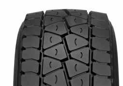 TEHNOLOGY Goodyear MST II features a wide tread and multi radii cavity for even wear and a mileage increase of 14%.