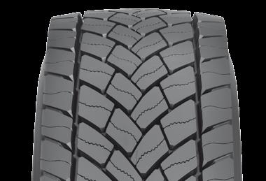 Improved robustness Specific blading frequency and geometry. Excellent braking on wet Improved casing and tuned footprint. Improved mileage performance Innovative tread compound.