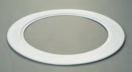 ring for use with 59x series trims, white, 6.3" I.., 7.5" O.. Ring slips over LE trim.