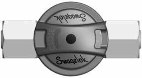 If not using Swagelok welding system, use a heat sink to prevent excess heating of