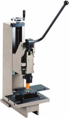 Toggle-lever presses Accessories Quick-change cutting punch system Price and delivery upon request 1. Quick-change punch holder 2.