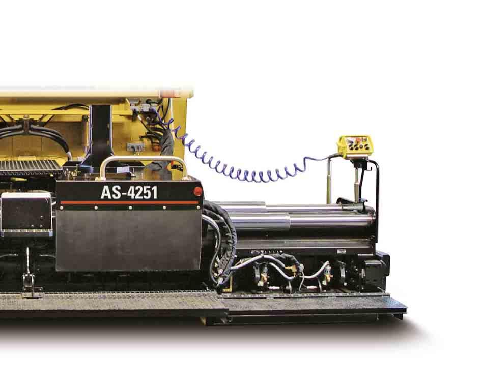 Screed Plate Heating Systems The AS-4251 offers an LPG screed plate heating system or an electric screed plate heating system. Both systems are highly efficient and provide fast warm-up.