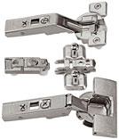 AVENTOS AVENTOS lift system AVENTOS HF bi-fold lift system Accessories hinge-set Wooden fronts Hinge-set Fixing INSERTA/knock-in/EXPANDO Composed of: a b c d CLIP