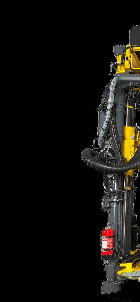Versatile Raiseboring rig Designed to drill opening holes in block cave, sub level caving and sub level stoping mines, this versatile raiseboring rig can also be used for precondition holes,