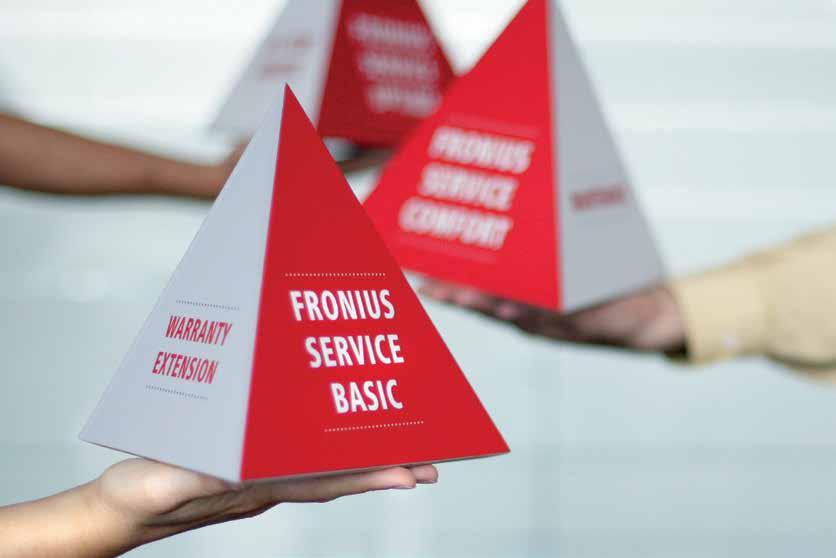 64 / Fronius Service packages FRONIUS SERVICE PACKAGES / Exclusively for the Fronius Agilo central inverter, Fronius offers three complementary Service packages to meet your individual needs.
